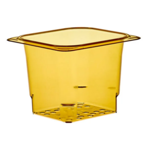 Inserto Sexto 5 Pg Perforado Color Ambar Alta Temperatura Cambro