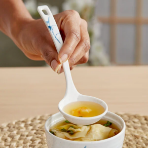 Cucharón De Sopa De Melamina 1 Oz Acopa Bambu Biru (Precio Por 60 Piezas)
