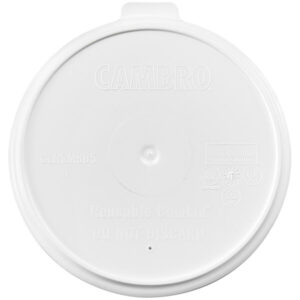 Tapa para Taza y Tazon Cambro CLRSM8B5148 Shoreline Collection Blanco Moteado Reusable Camlid (Precio por 240 piezas)