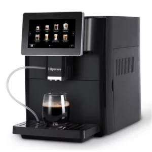 Cafetera expreso superautomatica Hipresso - Gran pantalla TFT HD de 7 pulgadas, Programable hasta para 11 variedades, de 1.8 lts de capacidad, 1250 W