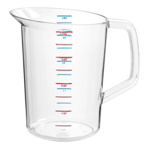 Taza medidora de policarbonato transparente Bouncer de 4 Qt (1 gal) FG321800CLR Rubbermaid