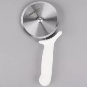 Cortador de pizza Dexter-Russell 18023 de 4 pg con mango blanco Sani-Safe