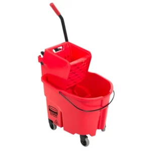 Carrito exprimidor de trapeador Rubbermaid de 35 Qt FG758888RED RUBBERMAID