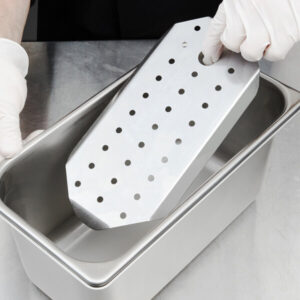 Vollrath 20300 Super Pan V 1/3 de tamaño de acero inoxidable para mesa de vapor
