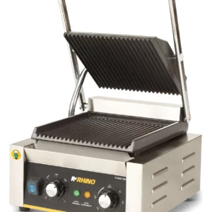 PANINI GRILL SENCILLO PARRILLAS ONDULADAS 110V/60HZ PLANPA-1800 RHINO