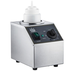 Calentador de mamilas Sencillo con capacidad de hasta 32 oz para salsas y aderezos, incluye 6 de 32 oz, 200 W 120 V Carnival King