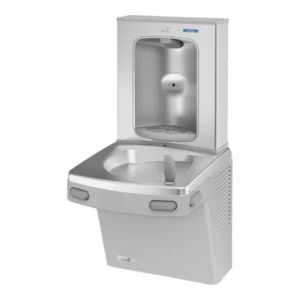Fuente de agua Oasis 507026 PG8EBF SSA Versacooler II 8 GPH Greystone con llenador de botellas sin contacto - 115 V - Refrigerada