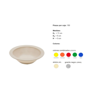 Tazon Frutero polipropileno 11cm / 110 ml (150 Piezas por Caja) TP