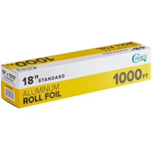 ROLLO DE ALUMINIO PARA EMPAQUE DE ALIMENTOS 45 CM X 300 MTS LARGO CAL.55 CHOICE