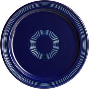 Plato Trinche 25.4 cm Capri Azul Marino Fruta Ceramica (Caja con 12 piezas)