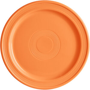 Plato Trinche 25.4 cm Capri Naranja Ceramica (Caja con 12 piezas)