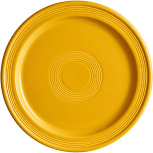 Plato Trinche 25.4 cm Capri Amarillo Mango Ceramica (Caja con 12 piezas)