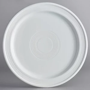 Plato Trinche 25.4 cm Capri Blanco Coco Ceramica (Caja con 12 piezas)