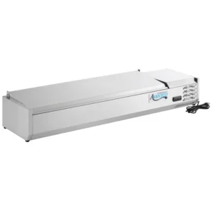 BARRA REFRIGERADA SOBRE MESA 60 PG RECIBE HASTA 6 INSERTOS TERCIOS DE 6 PG (INSERTOS NO INCLUIDOS) MEDIDA: 59 1/4 X 15 9/16 X 11 1/2 PG MARCA AVANTCO