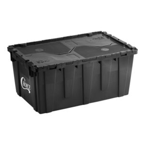 CAJA DE ALMACENAMIENTO PARA CHAFER DE TAPA ADJUNTA Y APILABLE 26 7/8 X 16 7/8 X 12 1/8 pg (68 X 42 X 30 CM) COLOR NEGRO CHOICE