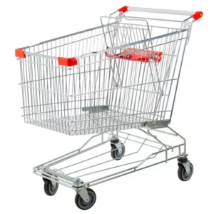 Carrito de Compras de Cupermercado de 6.3 Pies 100 x 57 x 102 Cm Cromado Capacidad 158 Kg Regency