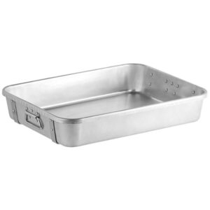 CHAROLA PARA HORNEAR 24 X 18 X 4 1/2 PG DE 28 QT ALUMINIO CON AGARRADERAS CHOICE