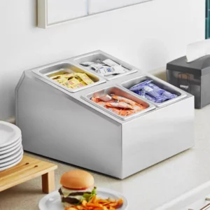 ORGANIZADOR PARA INSERTOS EN ACERO INOXIDABLE CAPACIDAD DE 4 INSERTOS SEXTOS (INCLUIDOS) SERVSENSE